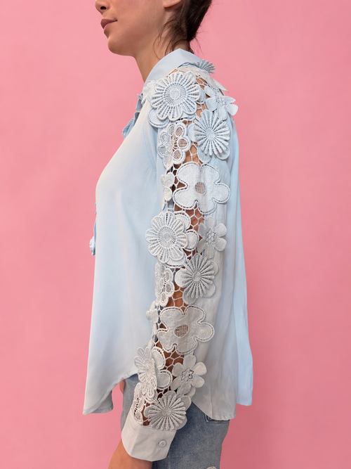 CAMICIA CELESTE