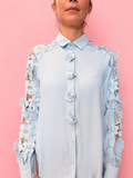 CAMICIA CELESTE